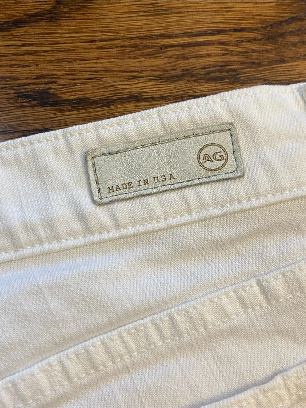 AG Adriano Goldschmied Women's White Denim‎ Cutoff Jean Shorts - Size 25, Summer